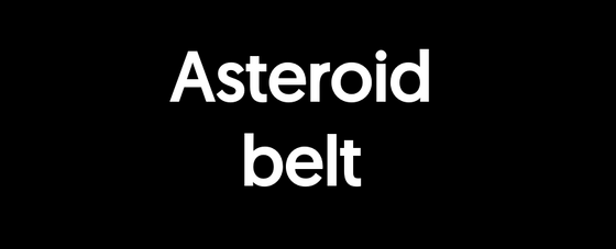 Asteroid belt