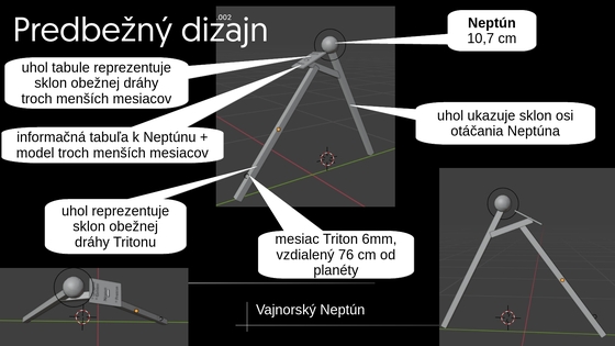 model Neptúna vo Vajnoroch neptun-model